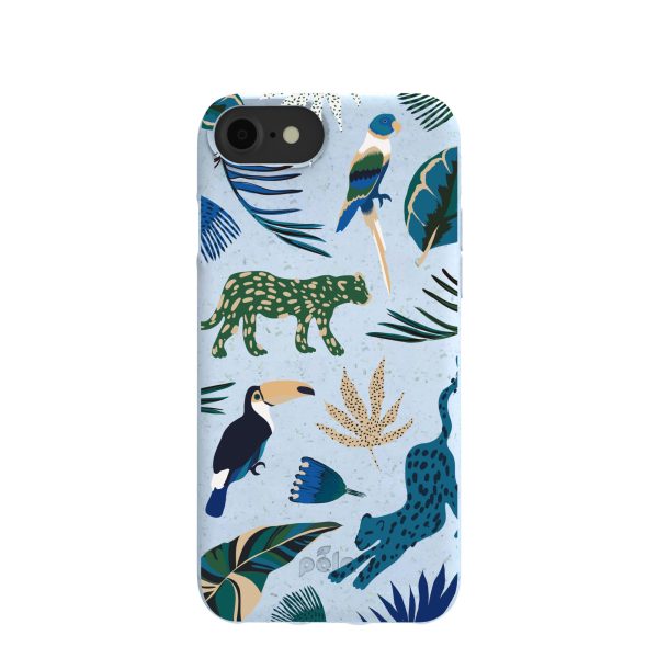 Powder Blue Tropical Rainforest iPhone 6 6s 7 8 SE Case Sale