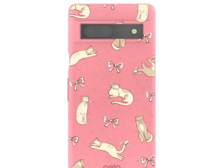 Bubblegum Pink Purrfection Google Pixel 7a Case Discount