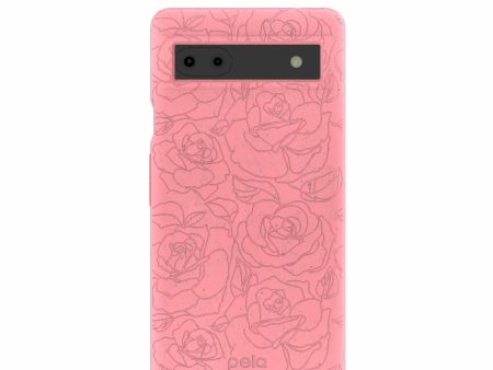 Bubblegum Pink Rosettes Google Pixel 6a Case Cheap