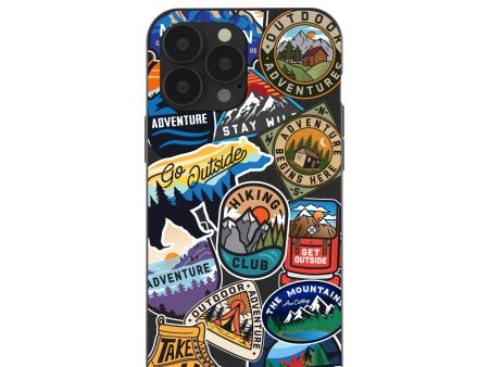 Black Trail Stickers iPhone 13 Pro Max Case Cheap