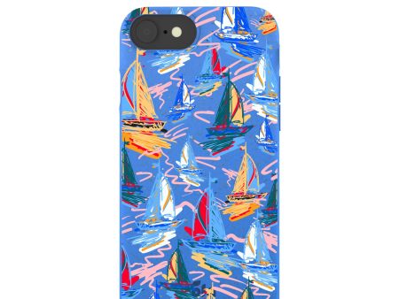 Electric Blue Dockside Dreams iPhone 6 6s 7 8 SE Case Fashion