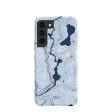 Powder Blue Contour Lines Samsung Galaxy S22 Case Online