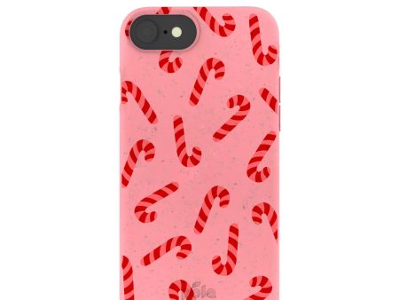 Bubblegum Pink Candy Cane Chaos iPhone 6 6s 7 8 SE Case Online Sale