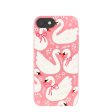 Bubblegum Pink Swan Garden iPhone 6 6s 7 8 SE Case For Sale