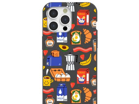 Black Breakfast Time iPhone 15 Pro Max Case Supply