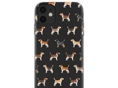 Black Beagle Buds iPhone 11 Case on Sale