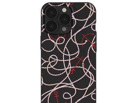 Black Anchor Lines iPhone 13 Pro Case Online now