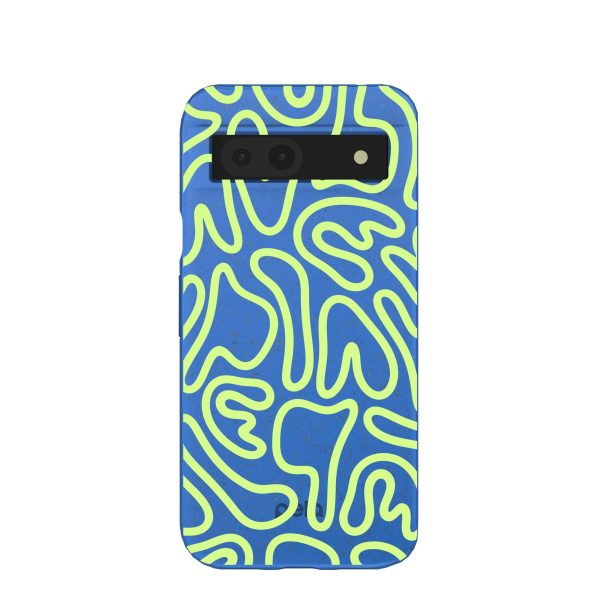 Electric Blue Dizzy Dreams Google Pixel 8a Case Online