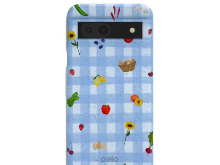 Powder Blue Gingham Farmhouse Google Pixel 8a Case Supply