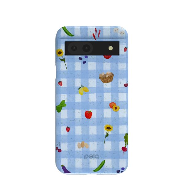 Powder Blue Gingham Farmhouse Google Pixel 8a Case Supply