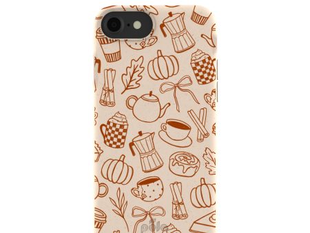 Seashell Pumpkin Spice iPhone 6 6s 7 8 SE Case For Discount