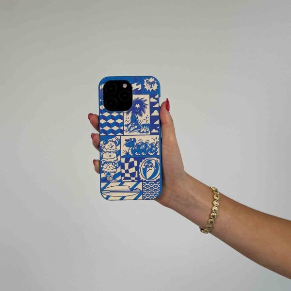 Electric Blue Summer Blues Google Pixel 8a Case Cheap