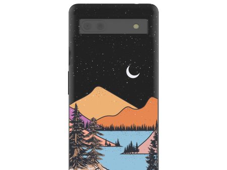 Black Night Trails Google Pixel 6a Case Fashion