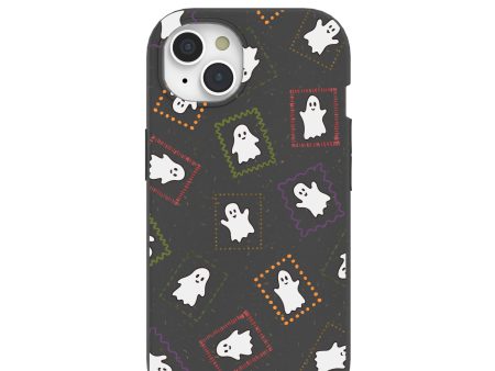 Black Ghost Stamps iPhone 15 Case Cheap