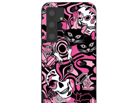 Black Spellbound Ghouls Samsung Galaxy S24 Case on Sale