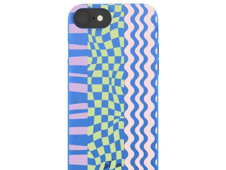 Electric Blue Mixed Up iPhone 6 6s 7 8 SE Case Discount