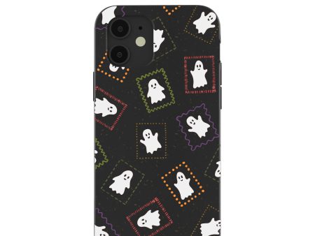 Black Ghost Stamps iPhone 12  iPhone 12 Pro Case Online now