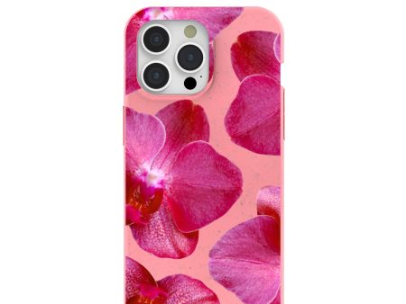 Bubblegum Pink Pink Orchids iPhone 15 Pro Max Case Supply