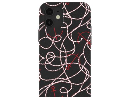 Black Anchor Lines iPhone 12  iPhone 12 Pro Case Fashion