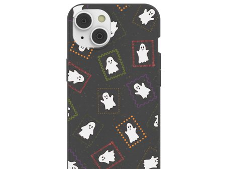 Black Ghost Stamps iPhone 14 Case Online now