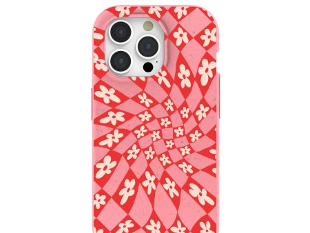 Bubblegum Pink Funky Fleurs iPhone 15 Pro Case Cheap