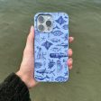 Powder Blue Marine Life Samsung Galaxy S22 Case Fashion