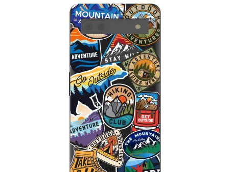 Black Trail Stickers Google Pixel 6a Case Supply