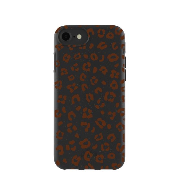 Black Midnight Leopard iPhone 6 6s 7 8 SE Case For Discount