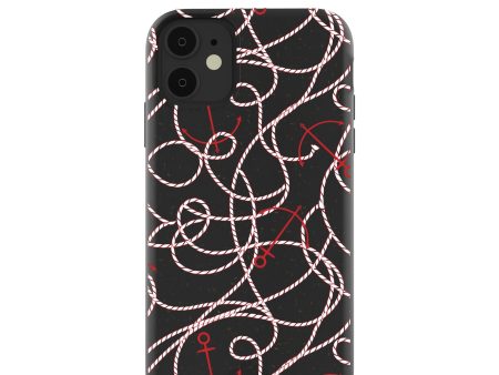 Black Anchor Lines iPhone 11 Case Sale