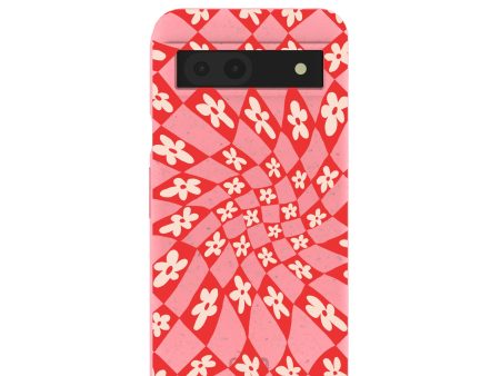 Bubblegum Pink Funky Fleurs Google Pixel 8a Case For Discount