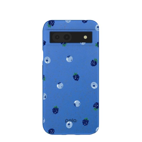 Electric Blue Black and Blue Google Pixel 8a Case on Sale