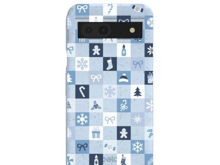 Powder Blue Winter Quilt Google Pixel 8a Case Hot on Sale