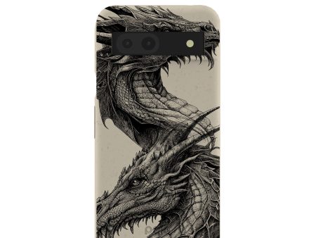 London Fog Twin Dragons Google Pixel 8a Case on Sale