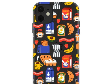 Black Breakfast Time iPhone 11 Case Online Hot Sale