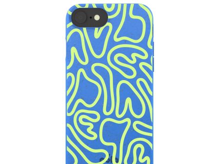 Electric Blue Dizzy Dreams iPhone 6 6s 7 8 SE Case Supply