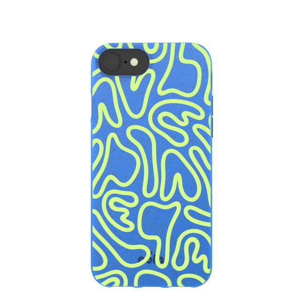 Electric Blue Dizzy Dreams iPhone 6 6s 7 8 SE Case Supply