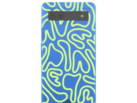 Electric Blue Dizzy Dreams Google Pixel 6a Case For Discount