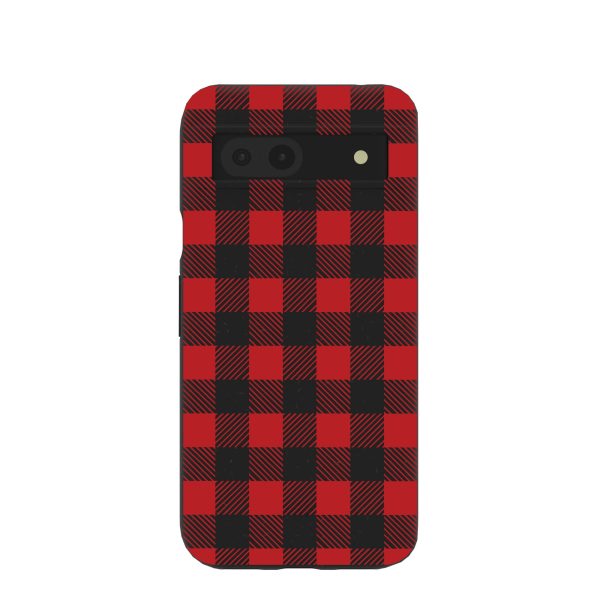 Black Flannel Google Pixel 8a Case Cheap