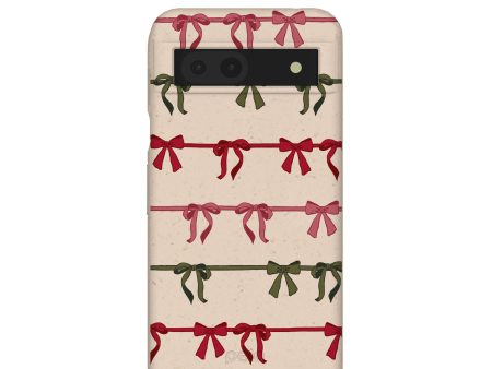 Seashell Holiday Bows Google Pixel 8a Case Cheap