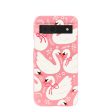 Bubblegum Pink Swan Garden Google Pixel 8a Case Supply