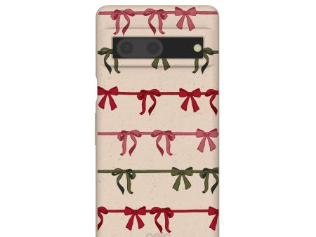 Seashell Holiday Bows Google Pixel 7 Case Discount