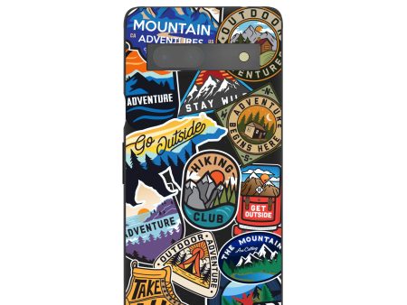 Black Trail Stickers Google Pixel 7a Case Online