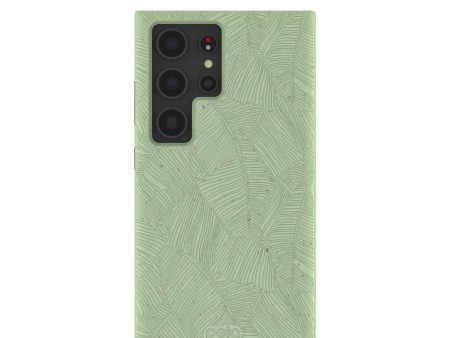 Sage Green Lushy Leaves Samsung Galaxy S24 Ultra Case Hot on Sale