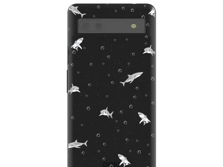 Black Lil Sharks Google Pixel 6a Case For Discount