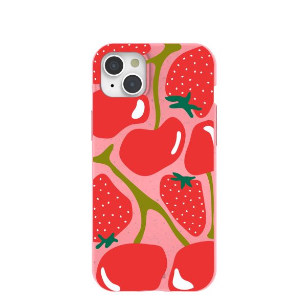 Bubblegum Pink Cherry Berry iPhone 15 Plus Case Online Hot Sale