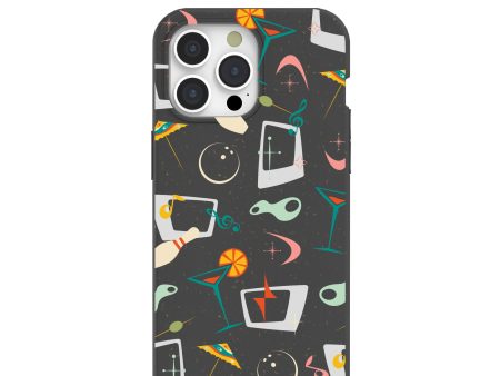 Black Mid Century Modern Party iPhone 15 Pro Max Case Online Hot Sale