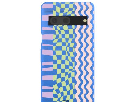 Electric Blue Mixed Up Google Pixel 7 Case Online