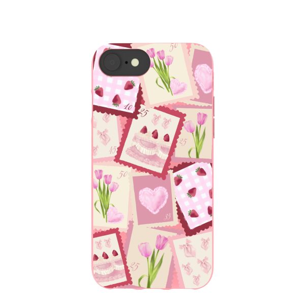 Bubblegum Pink Love Letters iPhone 6 6s 7 8 SE Case Fashion