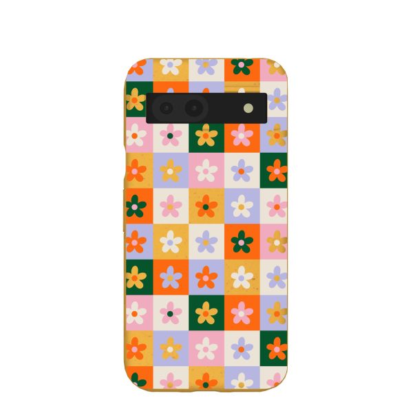 Honey Flower Tiles Google Pixel 8a Case For Sale