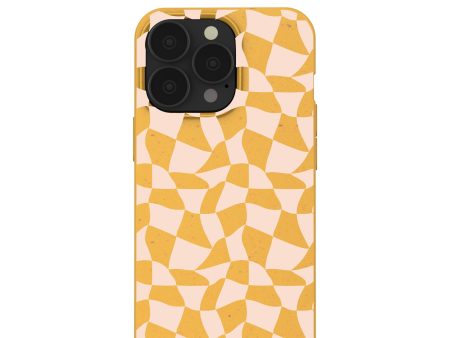 Honey Wavy Checkers iPhone 13 Pro Case Online Hot Sale